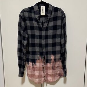 Lambert Men's Plaid Shirt - Black and Pink